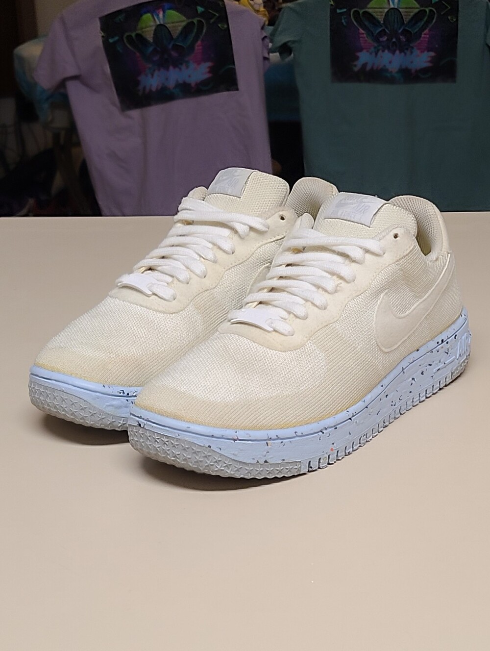 Nike Air Force 1 Crater Flyknit casual low top sneakers size 10